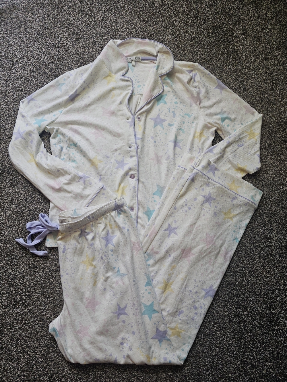 P.J. Salvage Star Splat Pajama Set sz Large